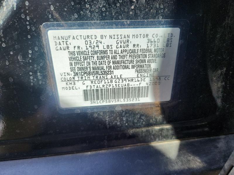 Aukcja sprzedaży 2024 Nissan Kicks, vin: 3N1CP5BV5RL535231, numer aukcji: 62297606