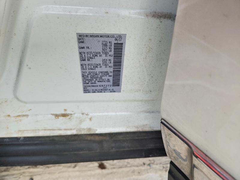 2017 Nissan Pathfinder მანქანა იყიდება აუქციონზე, vin: 5N1DR2MNXHC697272, აუქციონის ნომერი: 63176486