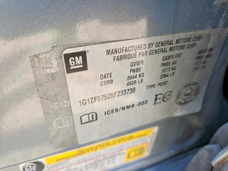 Aukcja sprzedaży 2008 Chevrolet Malibu, vin: 1G1ZF57528F233738, numer aukcji: 60097516