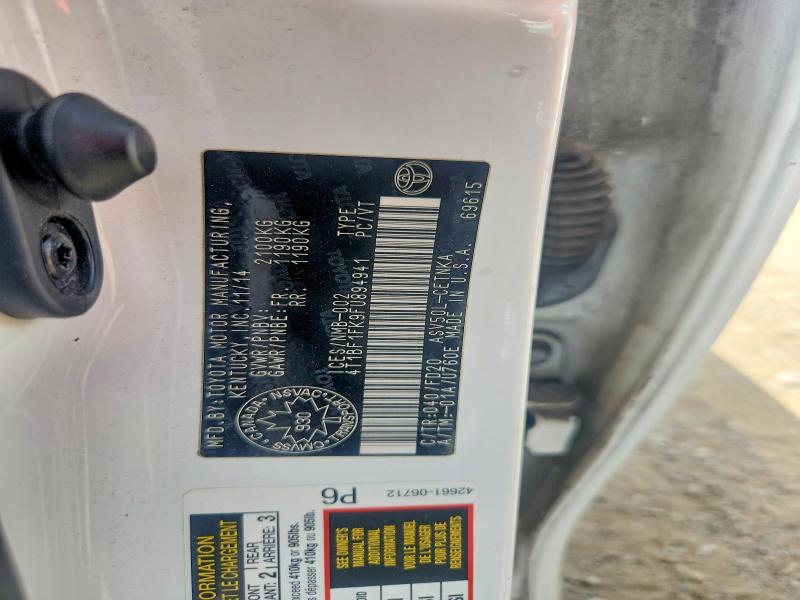 2015 Toyota Camry მანქანა იყიდება აუქციონზე, vin: 4T1BF1FK9FU894941, აუქციონის ნომერი: 58631166