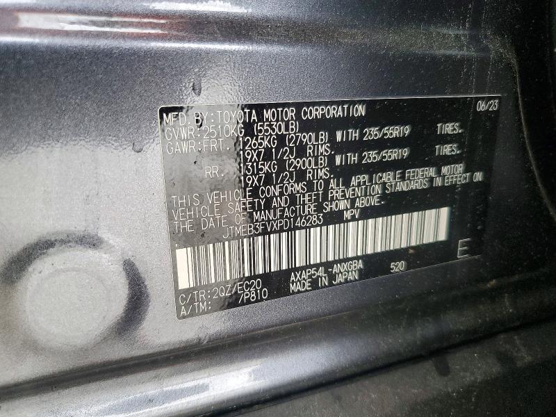 Продаж на аукціоні авто 2023 Toyota Rav4 Prime, vin: JTMEB3FVXPD146283, номер лоту: 59031036