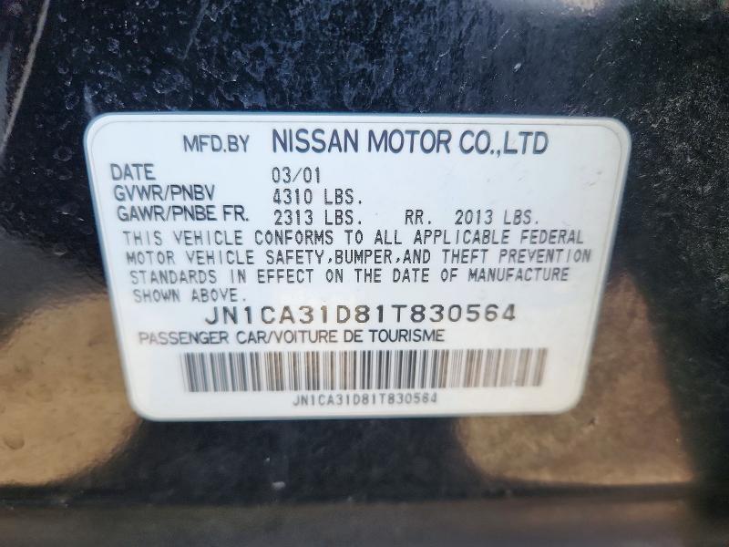 Продажа на аукционе авто 2001 Nissan Maxima, vin: JN1CA31D81T830564, номер лота: 55639886
