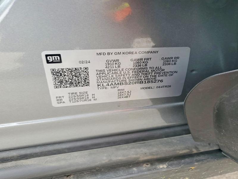 Aukcja sprzedaży 2024 Buick Encore Gx, vin: KL4AMBS20RB185276, numer aukcji: 60120166