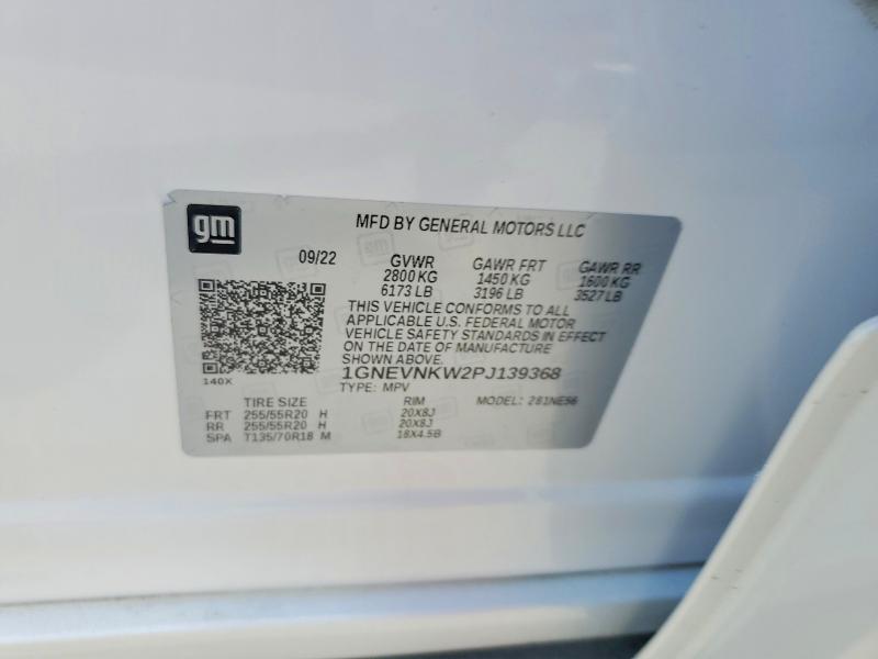 Aukcja sprzedaży 2023 Chevrolet Traverse, vin: 1GNEVNKW2PJ139368, numer aukcji: 61971036