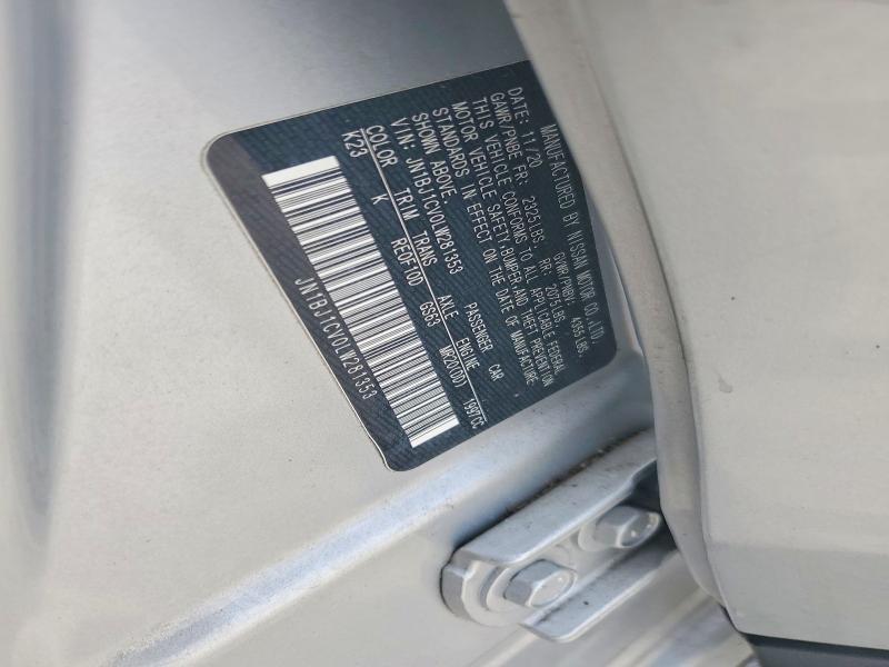 62863316 :رقم المزاد ، JN1BJ1CV0LW281353 vin ، 2020 Nissan Rogue Sport مزاد بيع