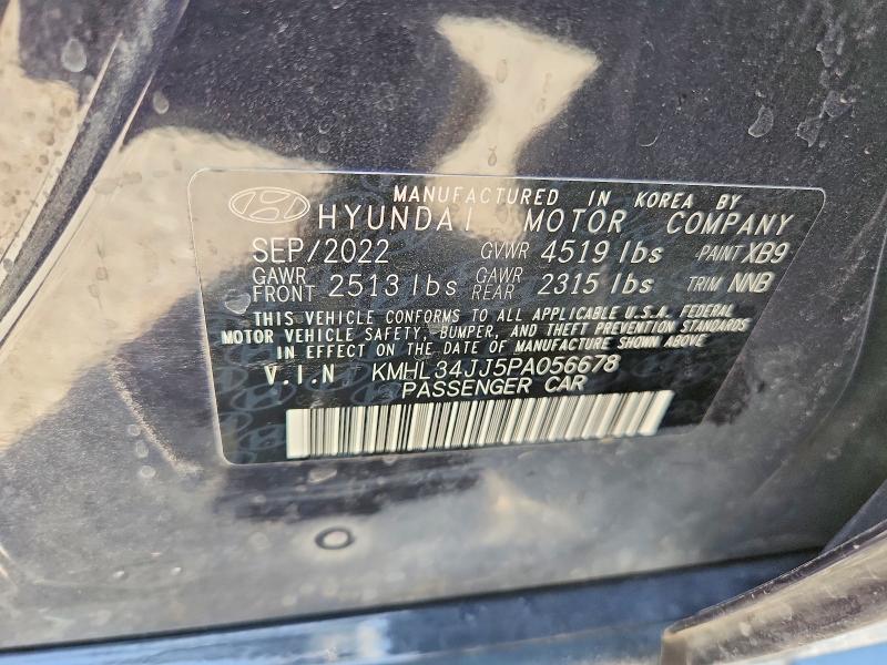 2023 Hyundai Sonata Hybrid მანქანა იყიდება აუქციონზე, vin: KMHL34JJ5PA056678, აუქციონის ნომერი: 60421006