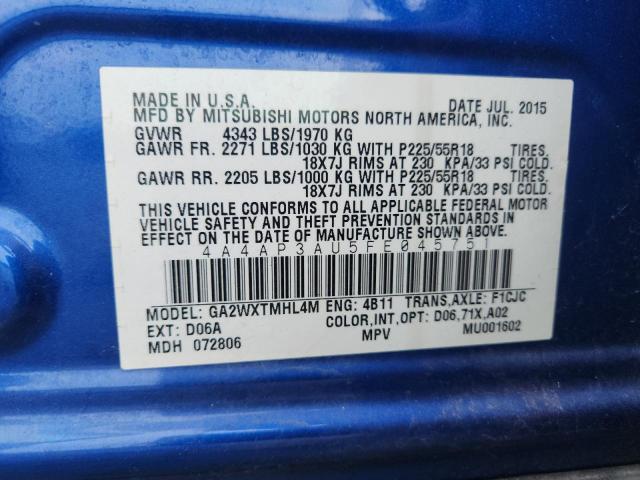 Aukcja sprzedaży 2015 Mitsubishi Outlander Sport, vin: 4A4AP3AU5FE045751, numer aukcji: 62776816