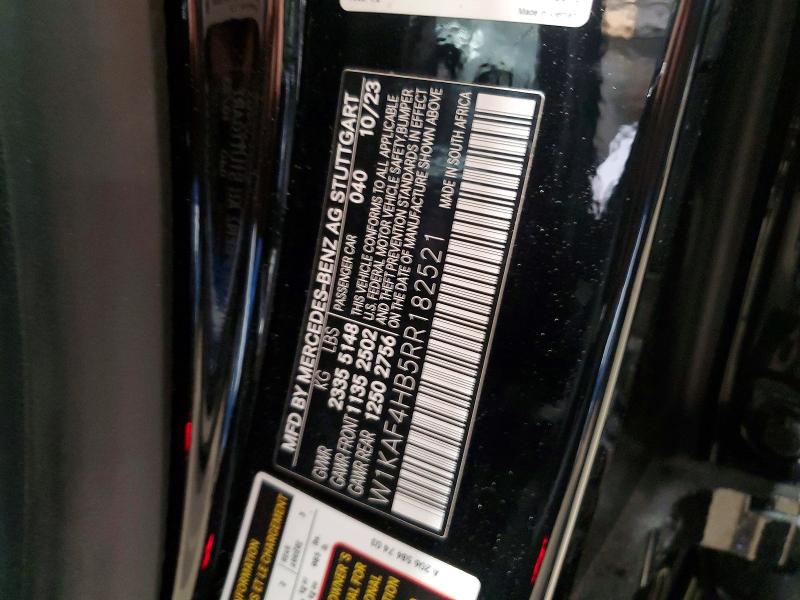 Продаж на аукціоні авто 2024 Mercedes-benz C, vin: W1KAF4HB5RR182521, номер лоту: 61471966