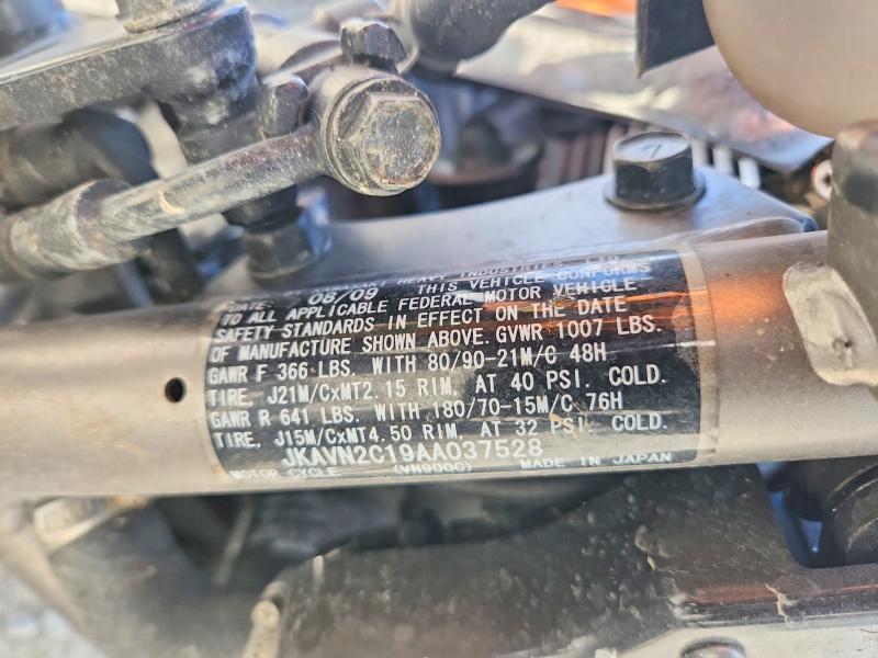 Aukcja sprzedaży 2010 Kawasaki Vn900, vin: JKAVN2C19AA037528, numer aukcji: 62491156