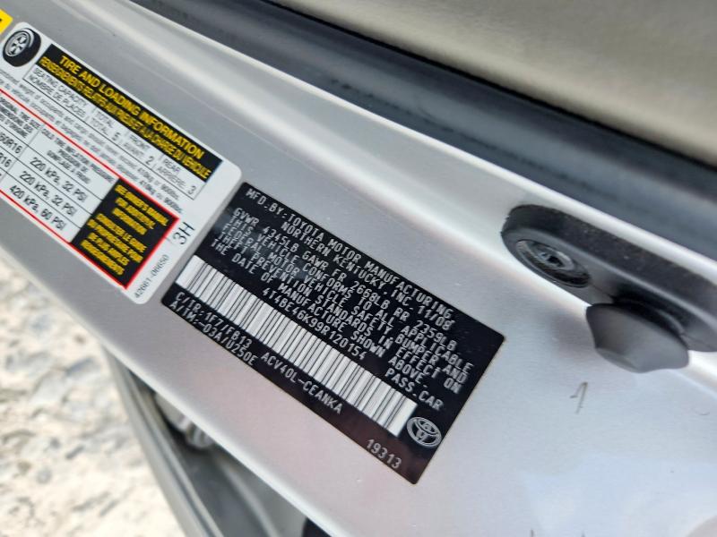 Aukcja sprzedaży 2009 Toyota Camry, vin: 4T4BE46K99R120154, numer aukcji: 61387596