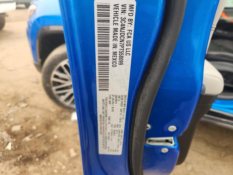 60394446 :رقم المزاد ، 3C4NJDCN7PT558099 vin ، 2023 Jeep Compass مزاد بيع