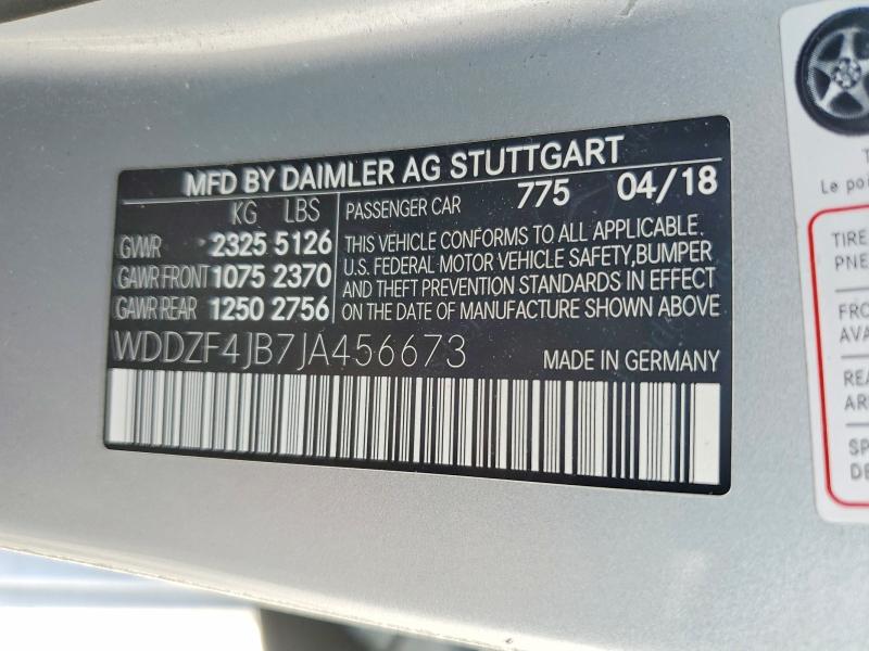 Aukcja sprzedaży 2018 Mercedes-benz E, vin: WDDZF4JB7JA456673, numer aukcji: 59575796