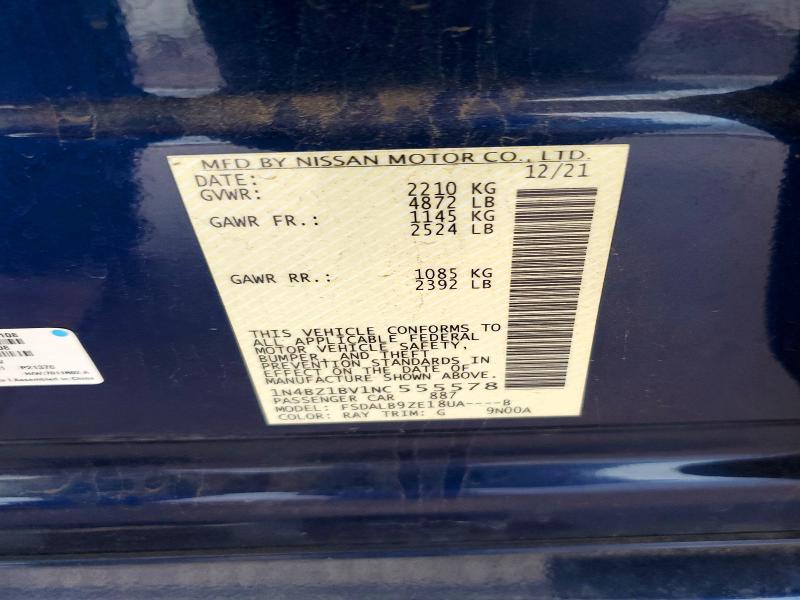 Aukcja sprzedaży 2022 Nissan Leaf, vin: 1N4BZ1BV1NC555578, numer aukcji: 62030926