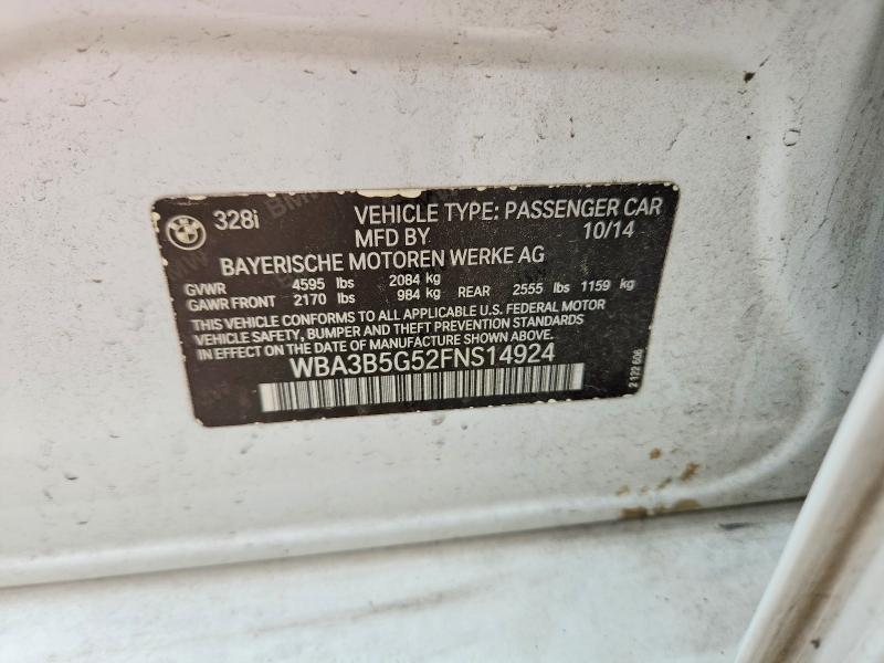 Продажа на аукционе авто 2015 Bmw 328, vin: WBA3B5G52FNS14924, номер лота: 60940316