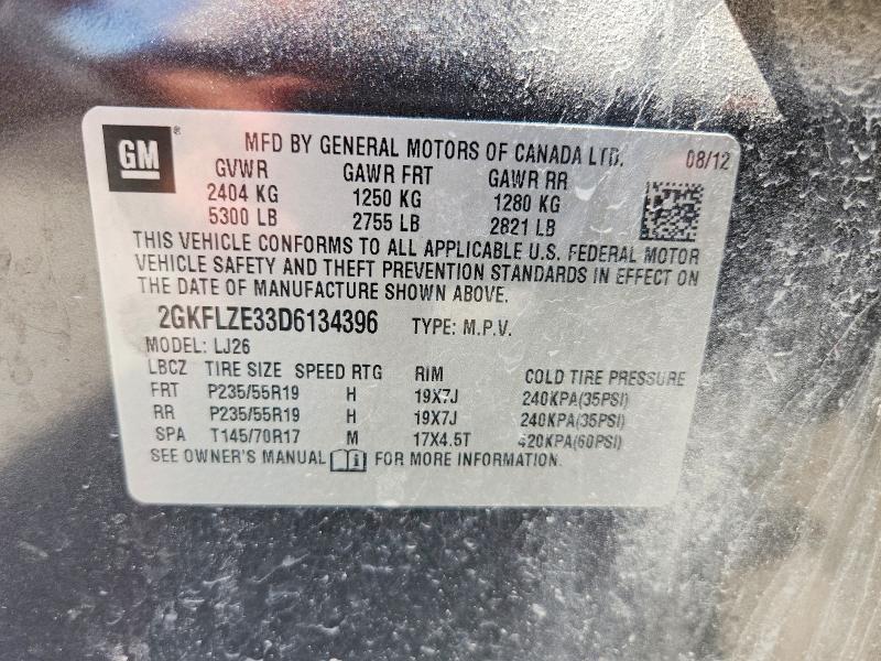 59875326 :رقم المزاد ، 2GKFLZE33D6134396 vin ، 2013 Gmc Terrain مزاد بيع