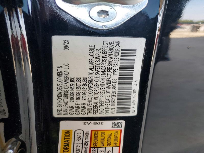 Aukcja sprzedaży 2023 Honda Accord, vin: 1HGCY2F58PA066435, numer aukcji: 60503186