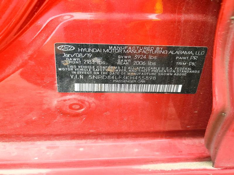 Aukcja sprzedaży 2019 Hyundai Elantra, vin: 5NPD84LF3KH455898, numer aukcji: 61757336