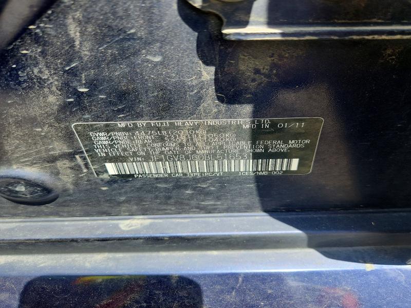 60089416 :رقم المزاد ، JF1GV8J60BL516531 vin ، 2011 Subaru Impreza مزاد بيع