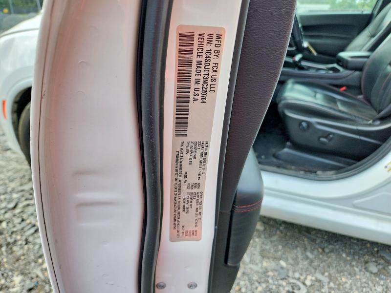 Aukcja sprzedaży 2022 Dodge Durango, vin: 1C4SDJCT3NC220764, numer aukcji: 61139376