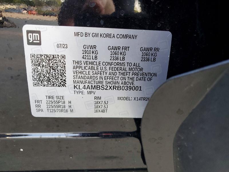 Aukcja sprzedaży 2024 Buick Encore Gx, vin: KL4AMBS2XRB039001, numer aukcji: 62095646