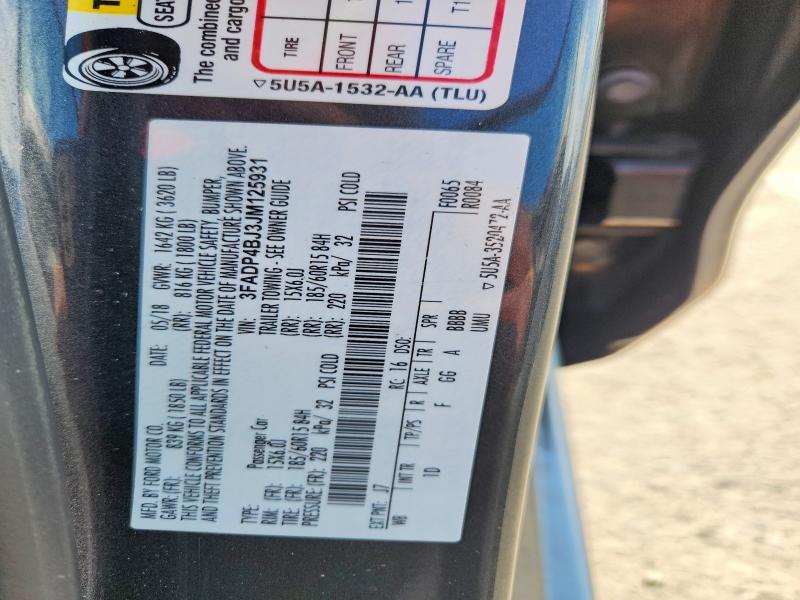 Продажа на аукционе авто 2018 Ford Fiesta, vin: 3FADP4BJ3JM125931, номер лота: 62710246
