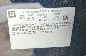 Aukcja sprzedaży 2013 Cadillac Xts, vin: 2G61R5S33D9102079, numer aukcji: 62231526