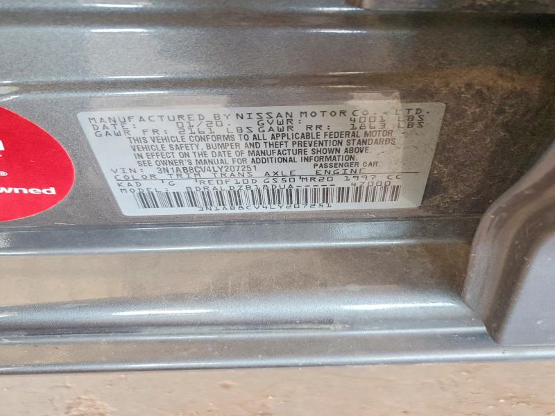 Aukcja sprzedaży 2020 Nissan Sentra, vin: 3N1AB8CV4LY207251, numer aukcji: 62729866