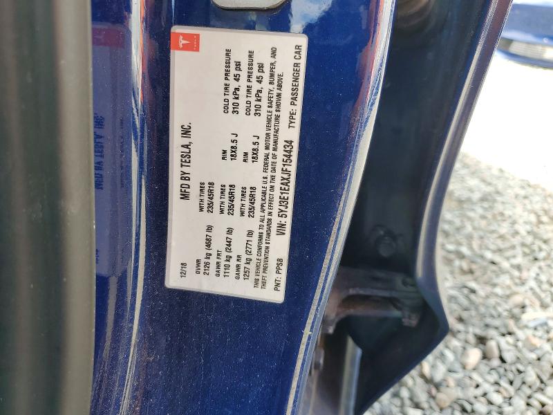 Продаж на аукціоні авто 2018 Tesla Model 3, vin: 5YJ3E1EAXJF154434, номер лоту: 62533886
