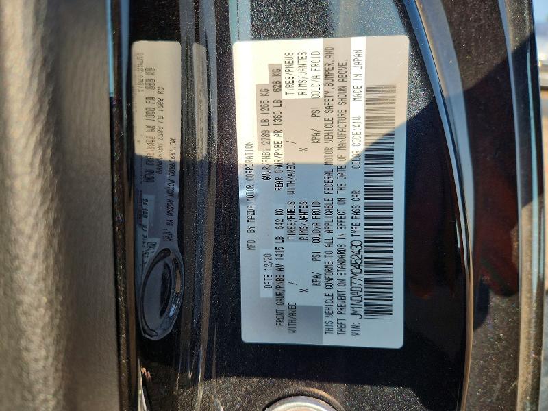 2021 Mazda Mx-5 Miata მანქანა იყიდება აუქციონზე, vin: JM1NDAD77M0452430, აუქციონის ნომერი: 62789946
