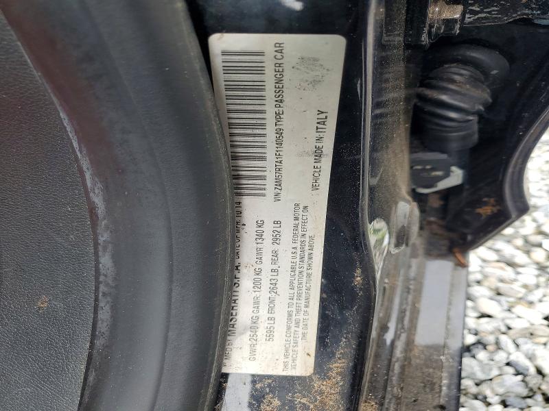 2015 Maserati Ghibli მანქანა იყიდება აუქციონზე, vin: ZAM57RTA1F1140549, აუქციონის ნომერი: 62685136