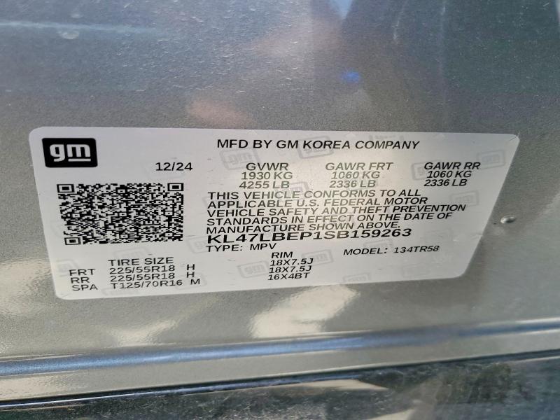 Aukcja sprzedaży 2025 Buick Envista, vin: KL47LBEP1SB159263, numer aukcji: 62058106