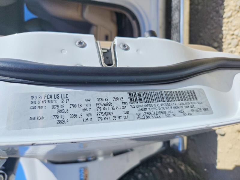 Продажа на аукционе авто 2018 Ram 1500, vin: 1C6RR6LTXJS188500, номер лота: 59852356