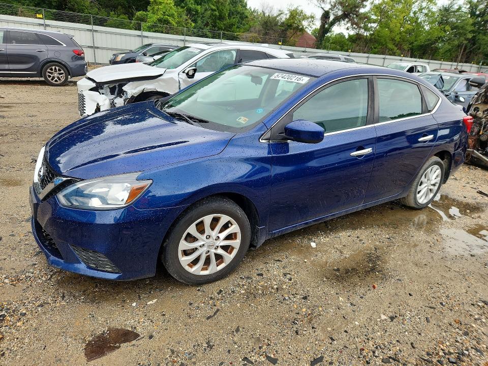 57420216 :رقم المزاد ، 3N1AB7AP9KY332582 vin ، 2019 Nissan Sentra مزاد بيع