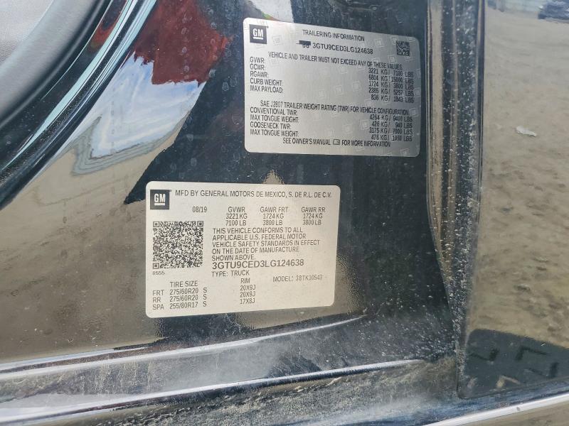 Продажа на аукционе авто 2020 Gmc Sierra, vin: 3GTU9CED3LG124638, номер лота: 61753346