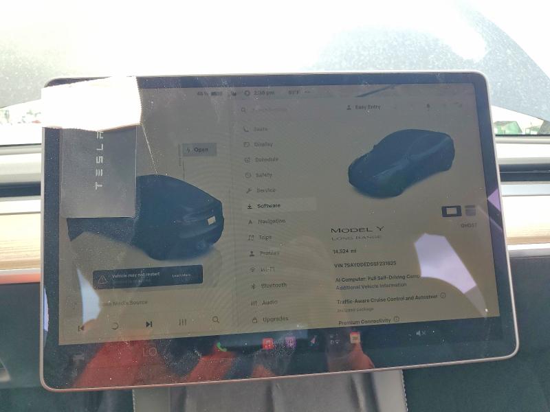 62708386 :رقم المزاد ، 7SAYGDED5SF231825 vin ، 2025 Tesla Model Y مزاد بيع