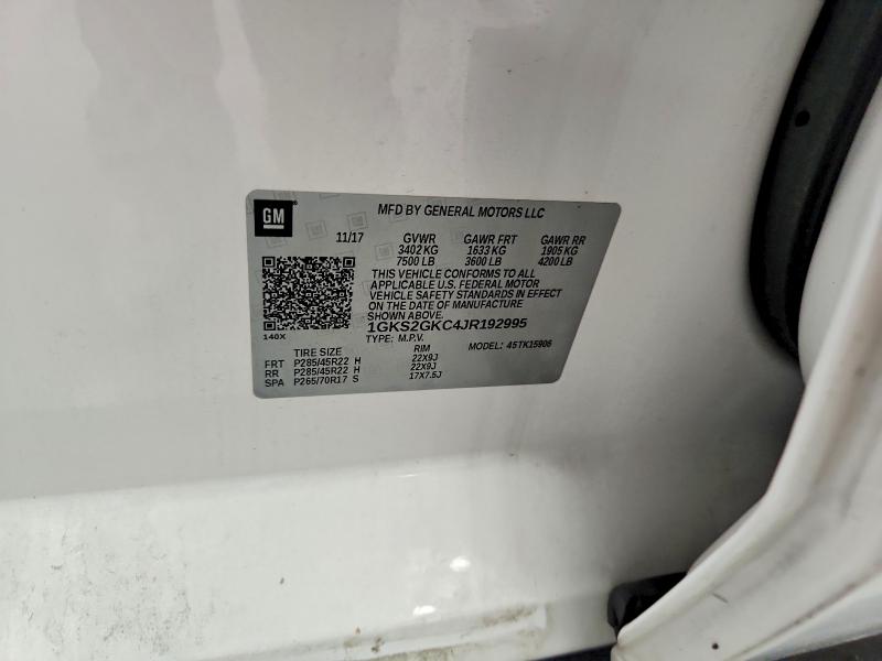 Продажа на аукционе авто 2018 Gmc Yukon Xl, vin: 1GKS2GKC4JR192995, номер лота: 60572416