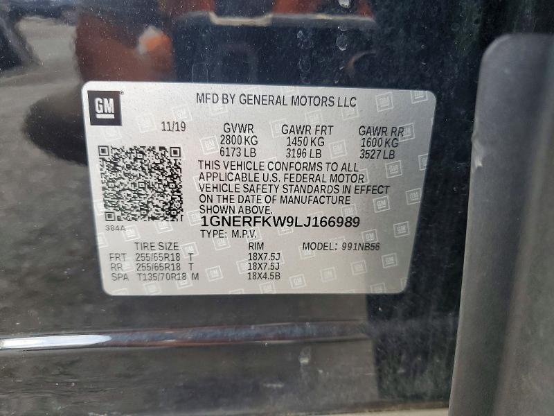 Продажа на аукционе авто 2020 Chevrolet Traverse, vin: 1GNERFKW9LJ166989, номер лота: 60383846