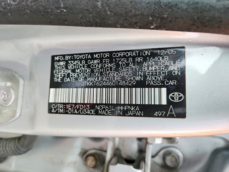 Продажа на аукционе авто 2006 Scion Xa, vin: JTKKT624460148429, номер лота: 50230966