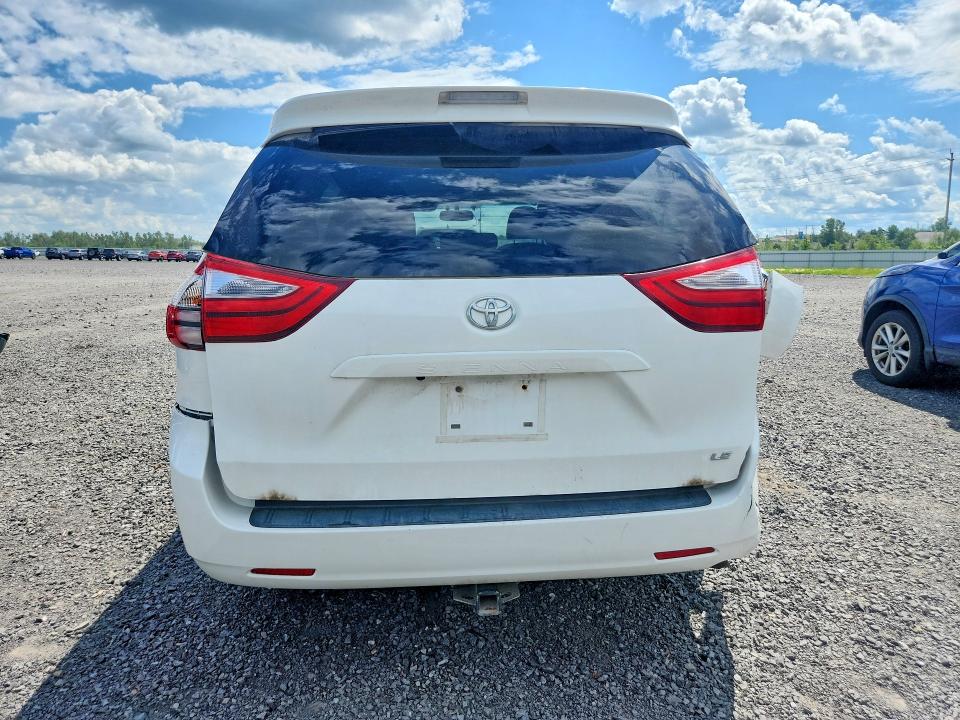 2017 Toyota Sienna მანქანა იყიდება აუქციონზე, vin: 5TDKZ3DC6HS853256, აუქციონის ნომერი: 58781706