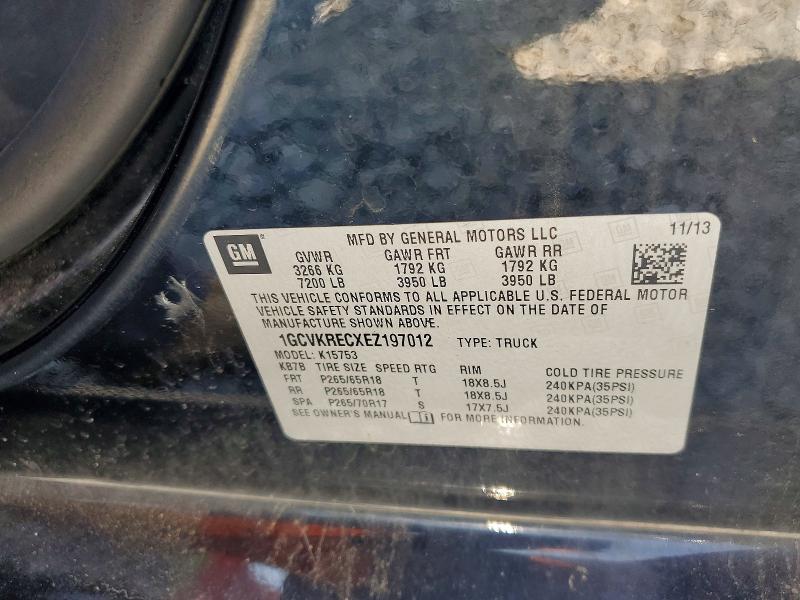 2014 Chevrolet Silverado მანქანა იყიდება აუქციონზე, vin: 1GCVKRECXEZ197012, აუქციონის ნომერი: 62872816