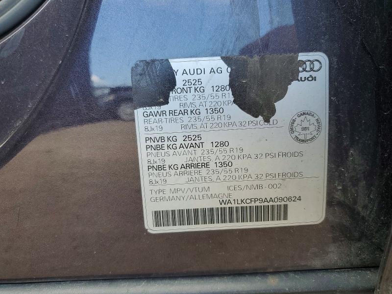 Продажа на аукционе авто 2010 Audi Q5, vin: WA1LKCFP9AA090624, номер лота: 63532856