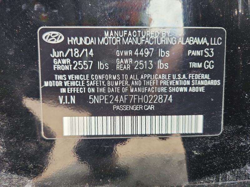 Продаж на аукціоні авто 2015 Hyundai Sonata, vin: 5NPE24AF7FH022874, номер лоту: 60744136