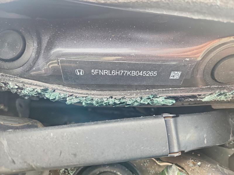 60637506 :رقم المزاد ، 5FNRL6H77KB045265 vin ، 2019 Honda Odyssey مزاد بيع