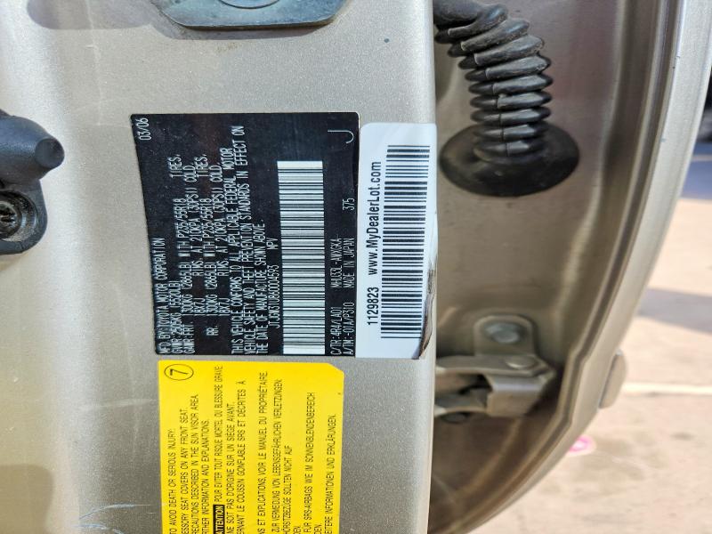 Продаж на аукціоні авто 2006 Lexus Rx, vin: JTJGW31U860004593, номер лоту: 59012996