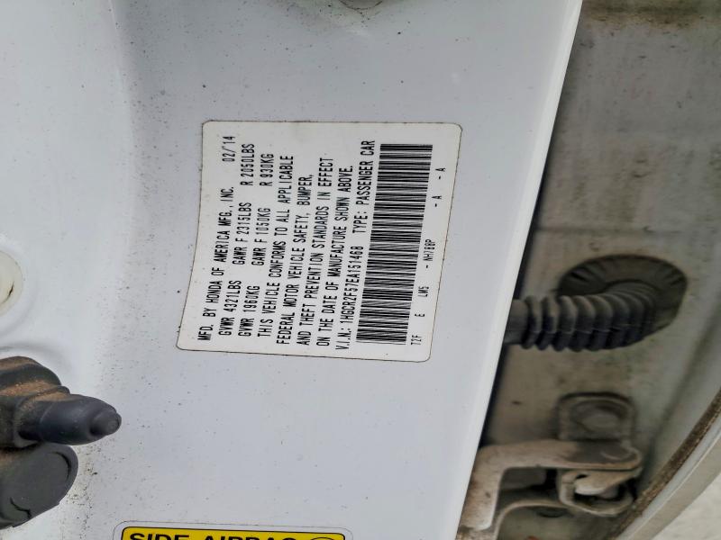 Продажа на аукционе авто 2014 Honda Accord, vin: 1HGCR2F57EA151468, номер лота: 60130036