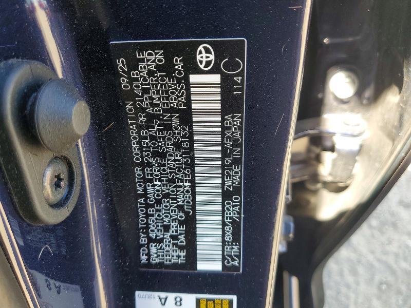Продажа на аукционе авто 2026 Toyota Corolla Hybrid, vin: JTDBCMFE6T3118132, номер лота: 60392556