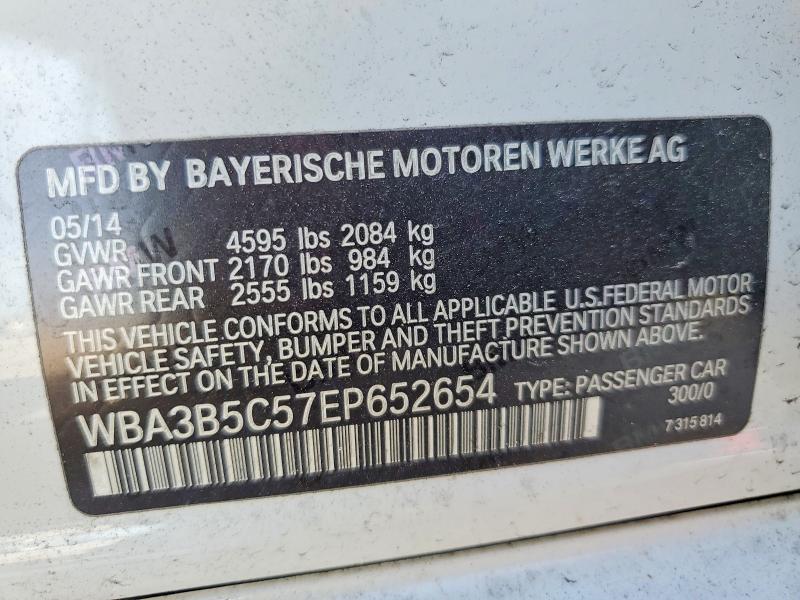 Продажа на аукционе авто 2014 Bmw 328, vin: WBA3B5C57EP652654, номер лота: 63287866