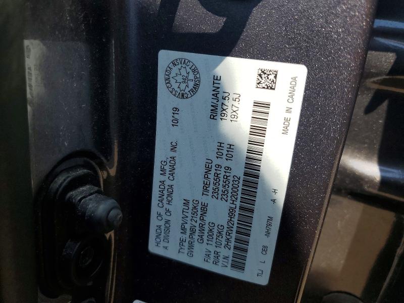 Aukcja sprzedaży 2020 Honda Cr-v, vin: 2HKRW2H99LH200032, numer aukcji: 59082156