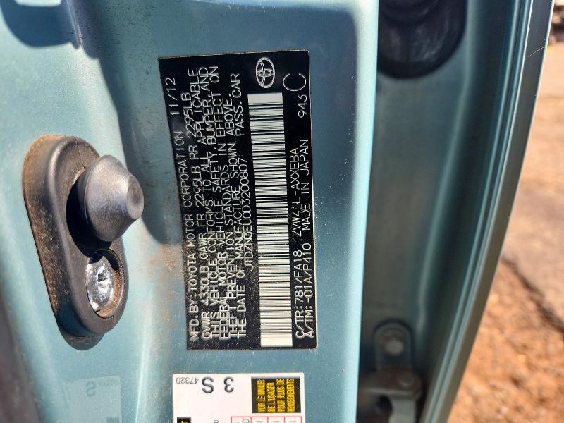 Aukcja sprzedaży 2013 Toyota Prius V, vin: JTDZN3EU0D3200807, numer aukcji: 61753666