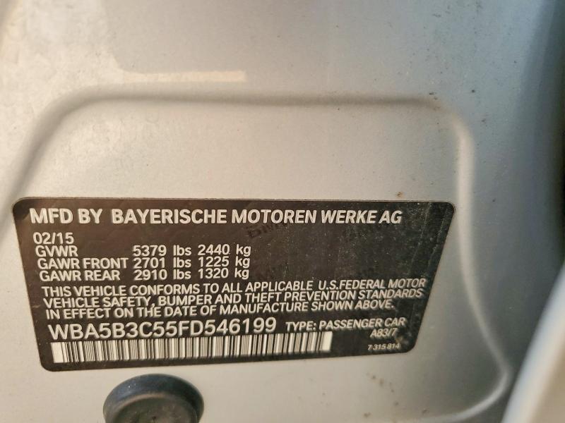 Продажа на аукционе авто 2015 Bmw 535, vin: WBA5B3C55FD546199, номер лота: 62744846